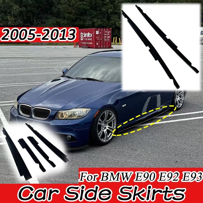 For BMW E90 E92 E93 330i 320i 335i 318i M3 2005-2013 4-Door For MP Style Car Side Skirts Splitters Diffuser Body kit Accessories