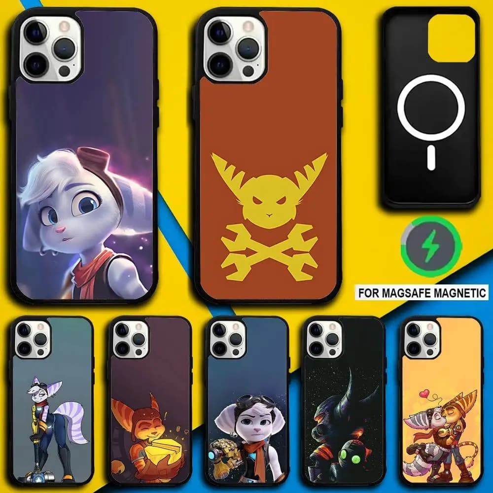 R-Ratchet Game C-Clank PS5 Phone Case For iPhone 17,16,15,14,13,12,11,Pro,Max,Plus,Mini,SE4,E Magnetic Magsafe Wireless Charging