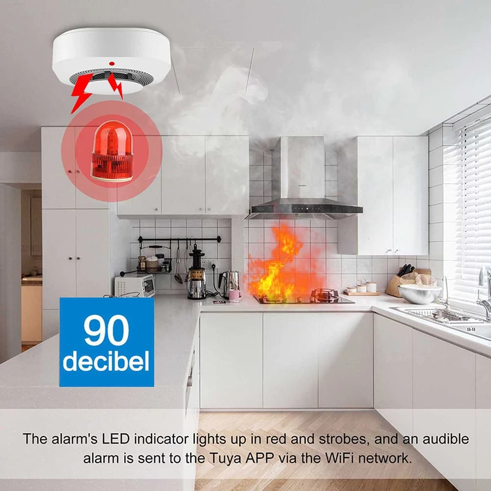 Sistema di sicurezza domestica Allarme interconnesso senza fili portatile Accessori per la sicurezza familiare
