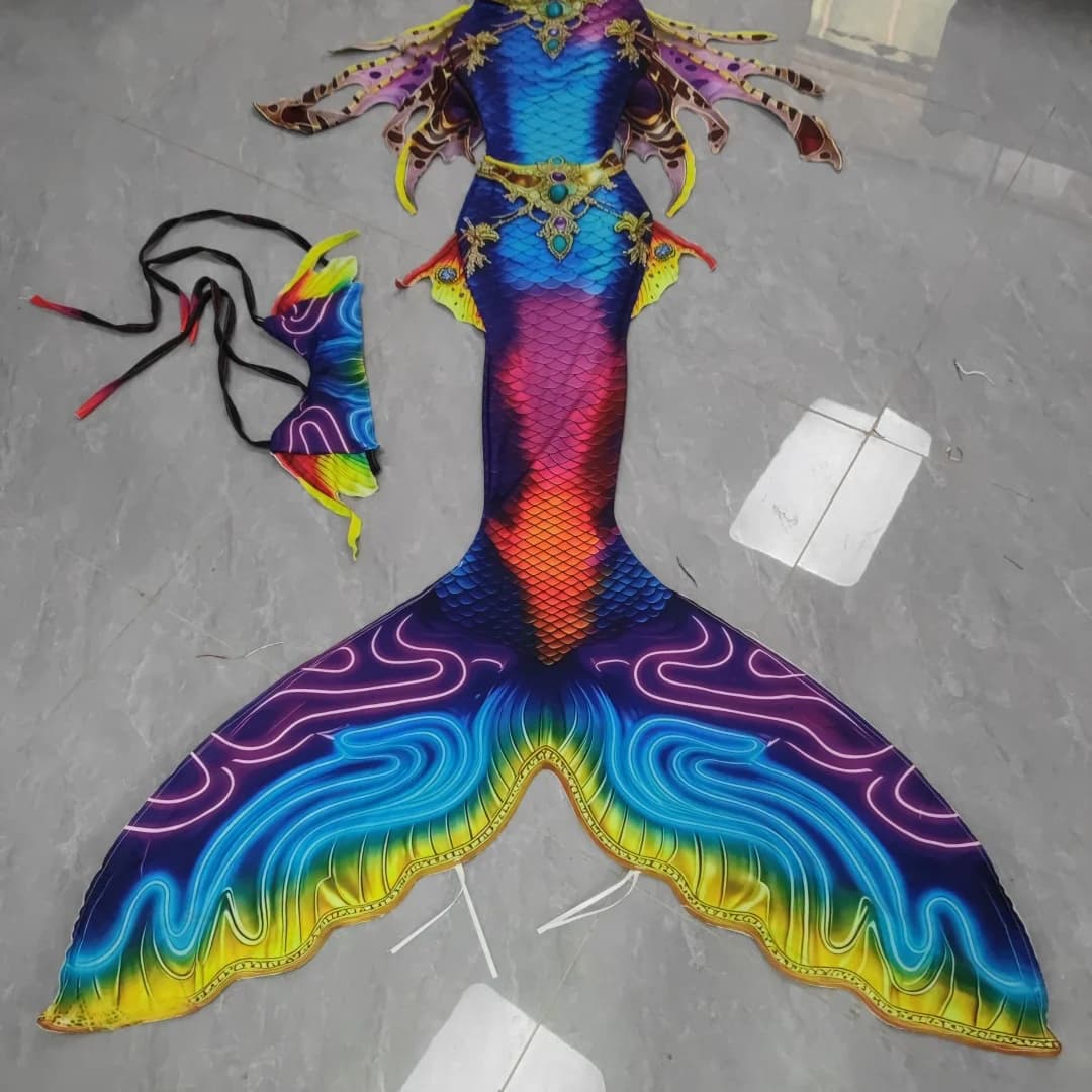 Coda di Sirena per Adulti, Costume per Esibizioni Subacquee, Scatti in Acquario, Allenamento di Immersione