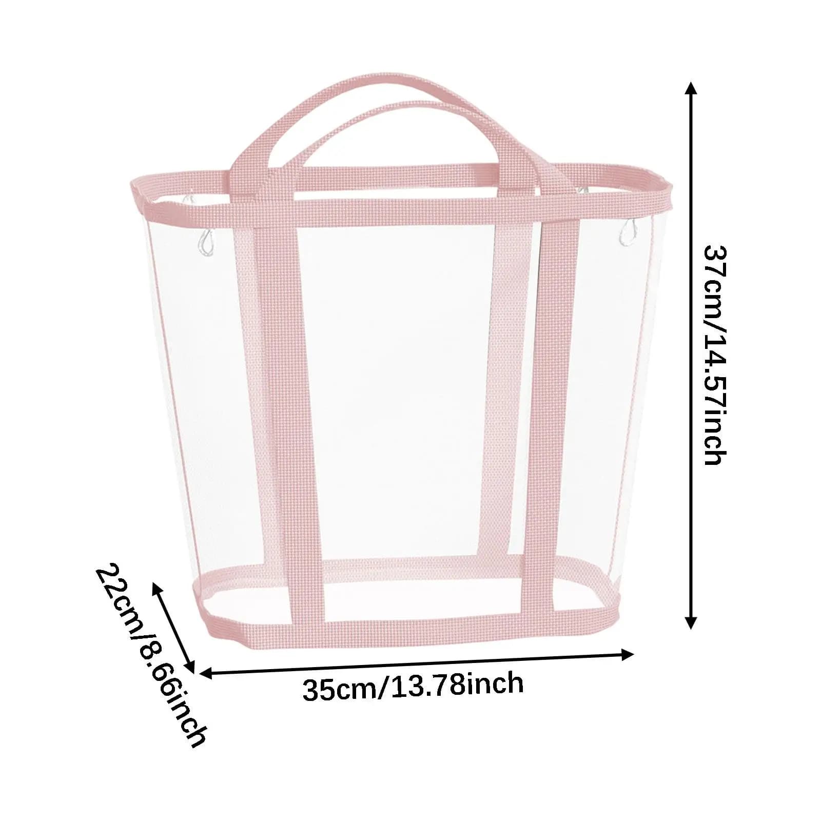 Foldable Laundry Basket Laundry Hamper Mesh Bag Organization Beach Bag Toy Organizer for Bedroom Bathroom Apartment Indoor