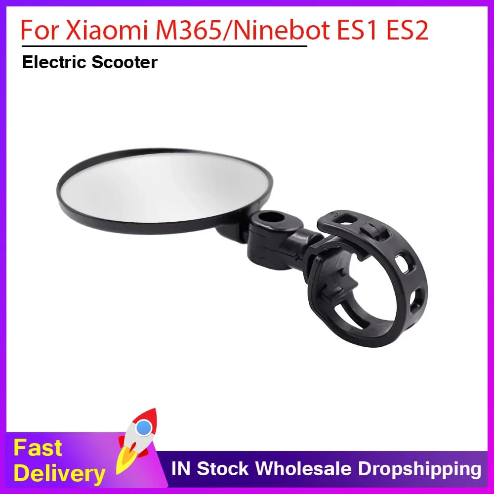 Specchietto Retrovisore di Sicurezza per Ciclismo, Specchio Regolabile per Monopattini Elettrici Xiaomi M365 e Ninebot ES1 ES2, Accessori