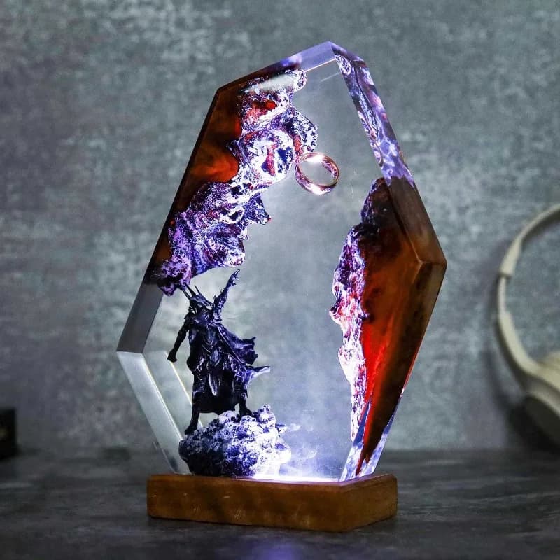 The Lord of the Rings model peripheral ornaments for night light Ornaments model The Lord of the Dark Rings Christmas collection gifts