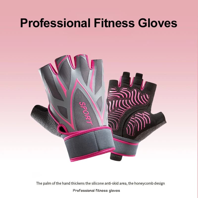 Summer Fitness Gloves Cycling Man Woman Wrist Support Gym Training Gloves Mid-Slip Gloves for Weight Lifting