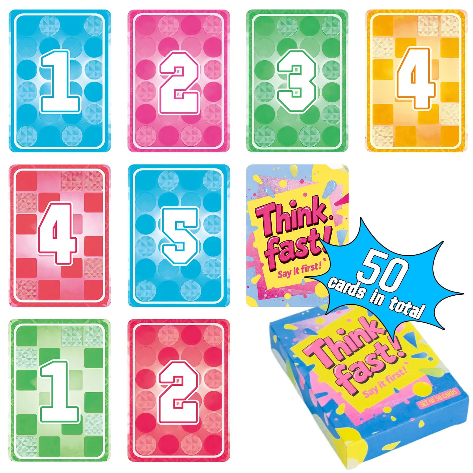 1 Box Quick Thinking Number Puzzle Party Card Game Drink Cards Fun Drinking Game Accessories for Social Events