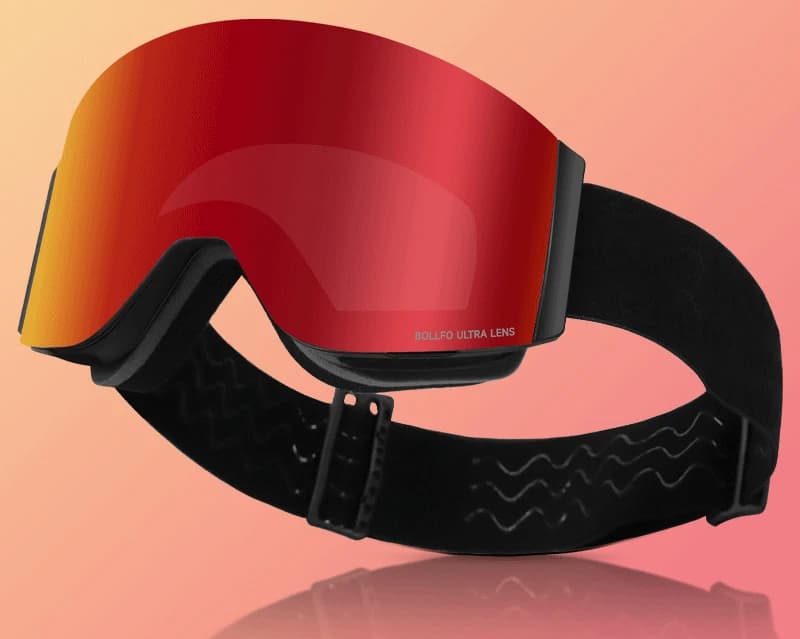 Senza cornice Big Vision Anti-appannamento Doppia lente Sport invernali Occhiali da sole da neve Sci Occhiali da snowboard Occhiali da sole sportivi Maschera da sci regalo