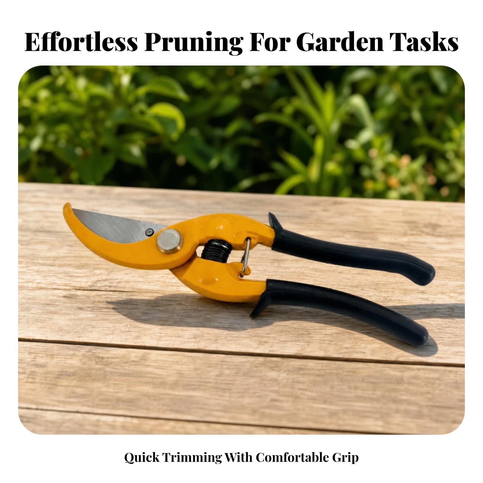 Pruning Shear Spring-Loaded Branch Pruning Shear Fruit Picking Pruner Handheld Garden Tool Manual