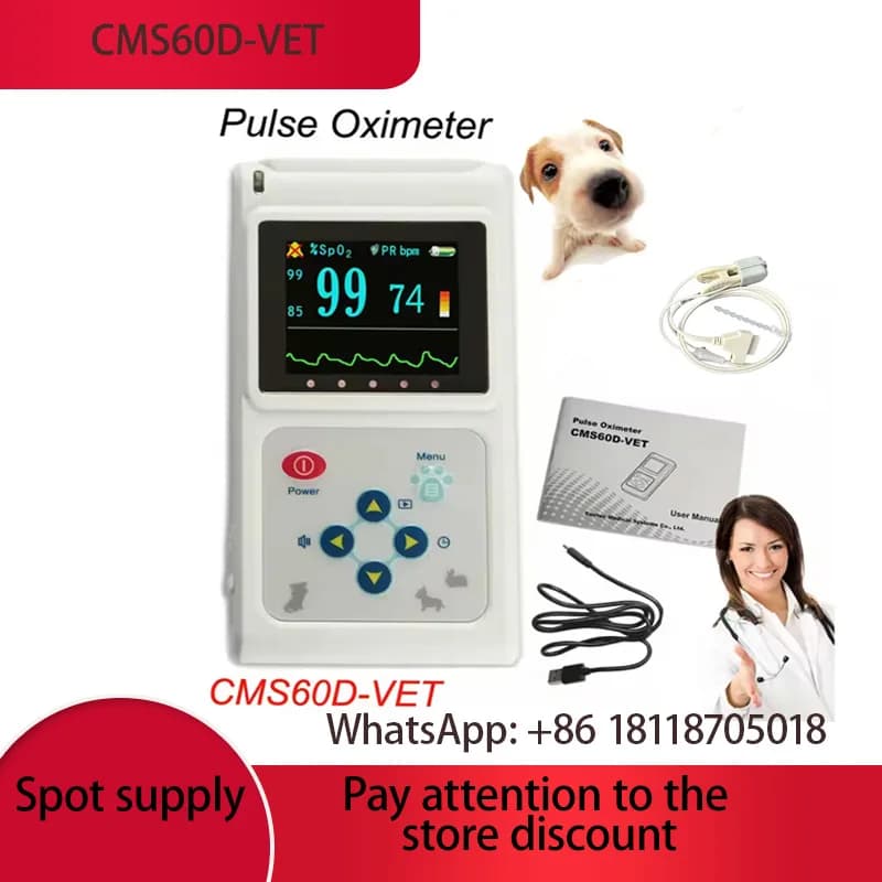 CONTEC CMS60D-VET Veterinary Pulse Oxygen saturation monitor in the blood for cats and dogs