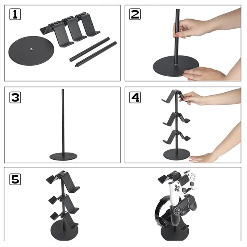 Supporto per controller di gioco universale ben realizzato Rack di archiviazione per accessori di gioco adatto per espositore per maniglia di gioco PS4 PS5