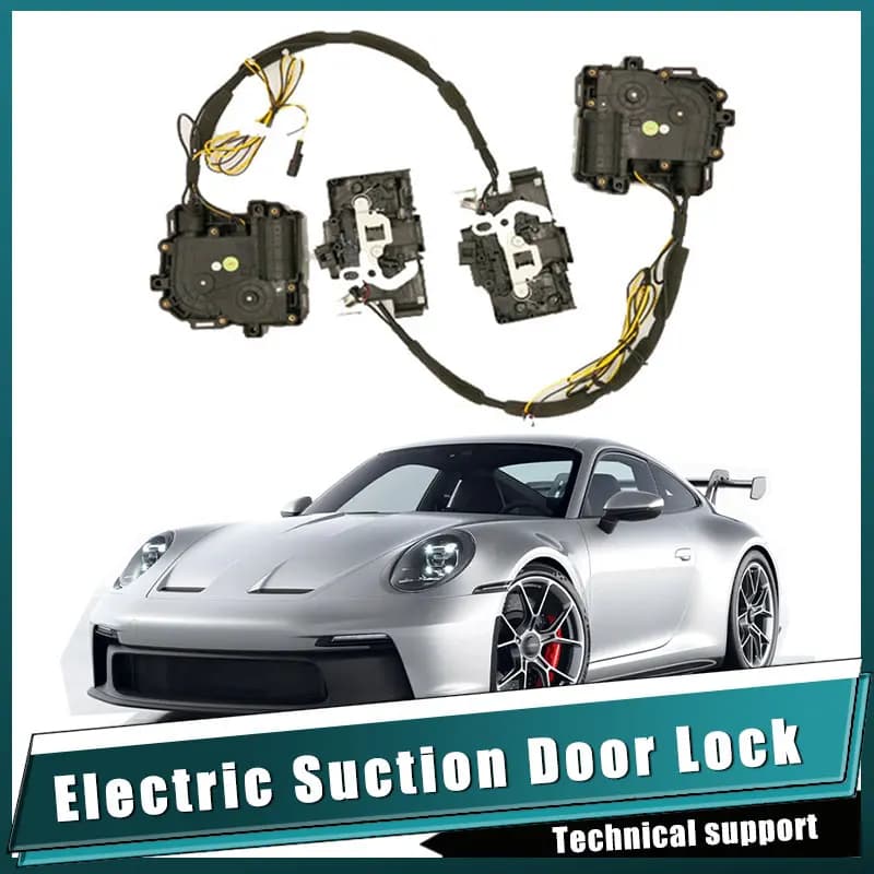 Smart Auto Electric Suction Door Lock for Porsche GT3 Automatic Soft Close Door Super Silence Car Vehicle Door