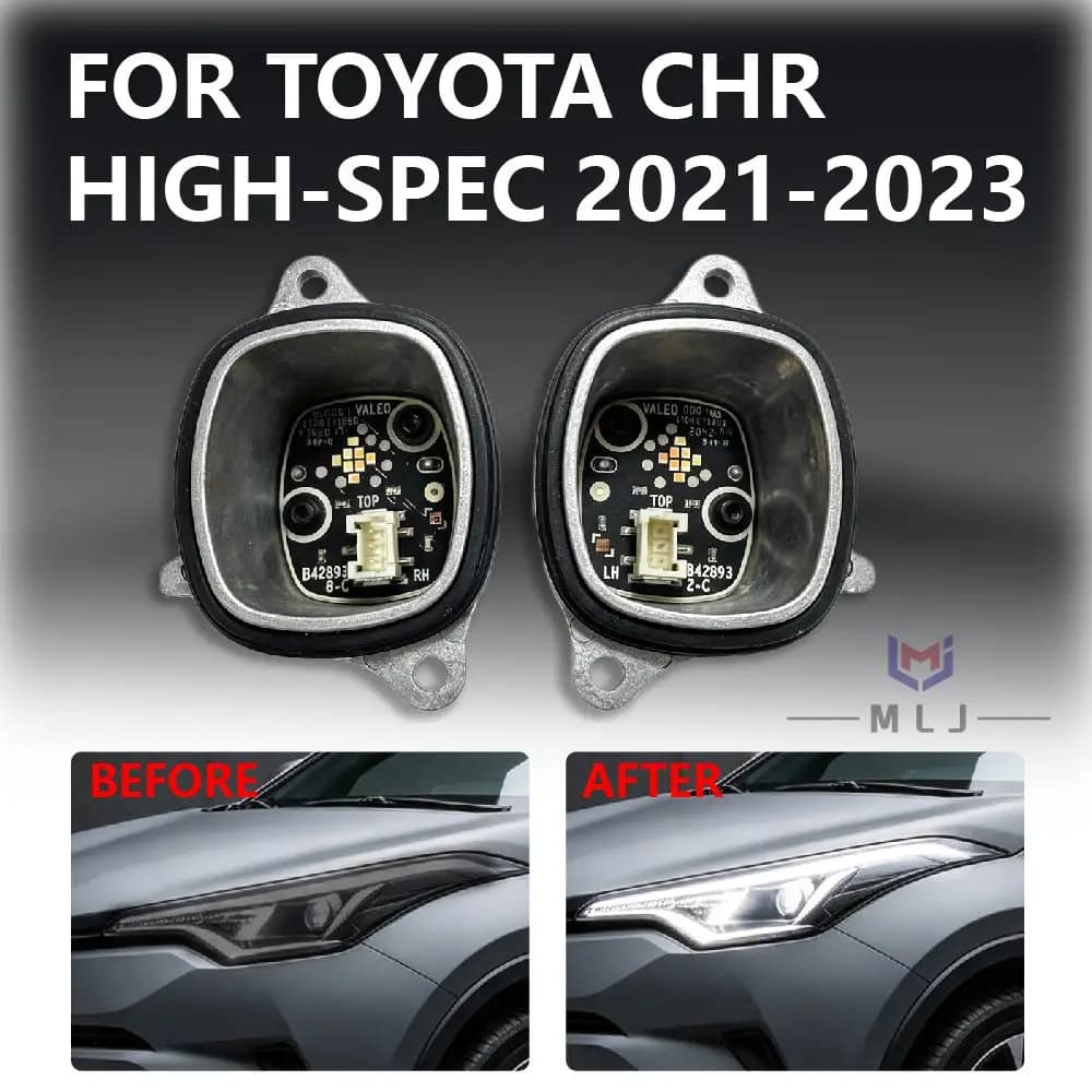 For Toyota CHR Headlight 2021 2022 2023 LED Chip High-Spec White Light DRL Module Light Source Module Angel Eye Board Unit
