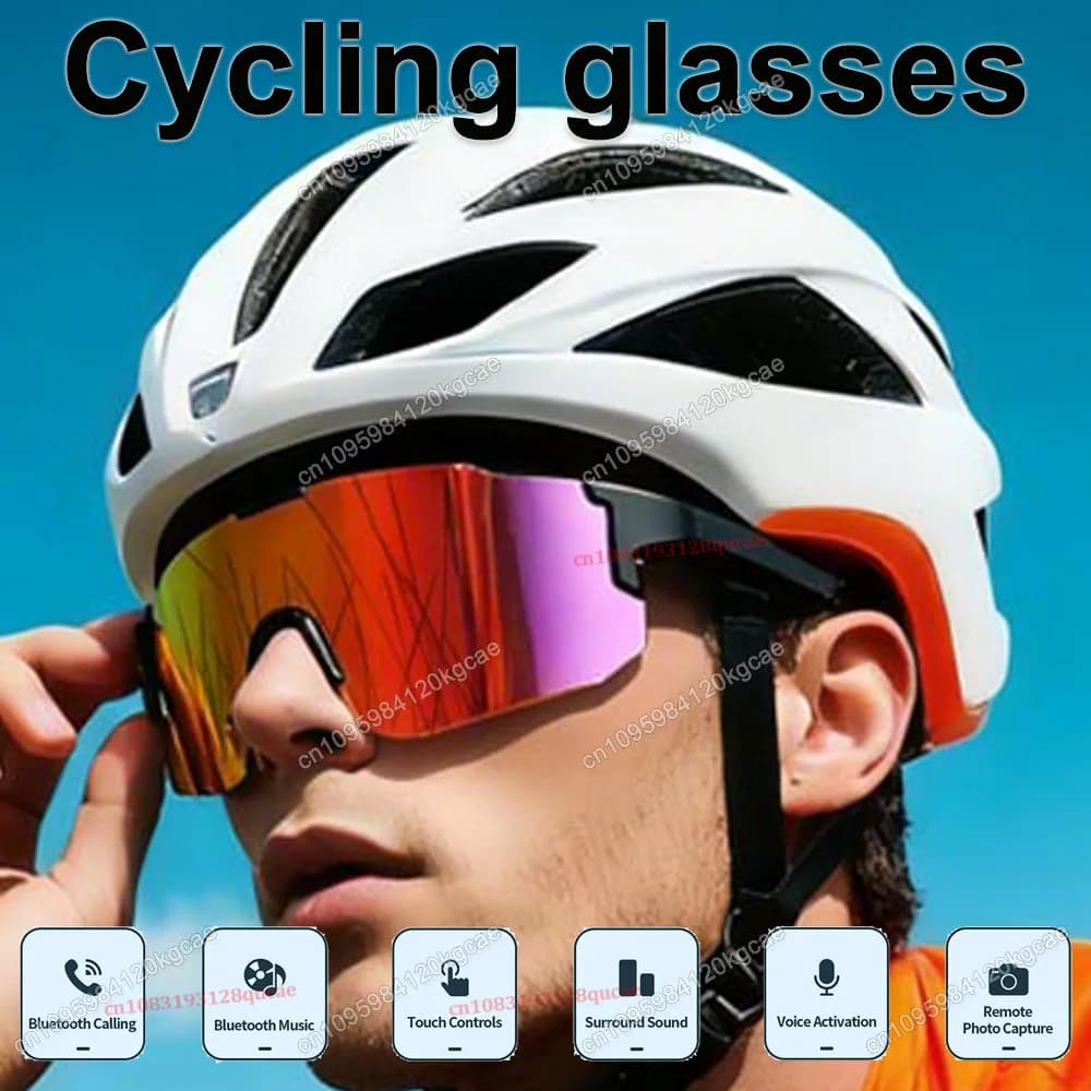 Cycling Smart Glasses HD Bluetooth Call Music Sunglasses Men Women Anit UV Protection Sunglasses Waterproof Outdoor Glasses 2026