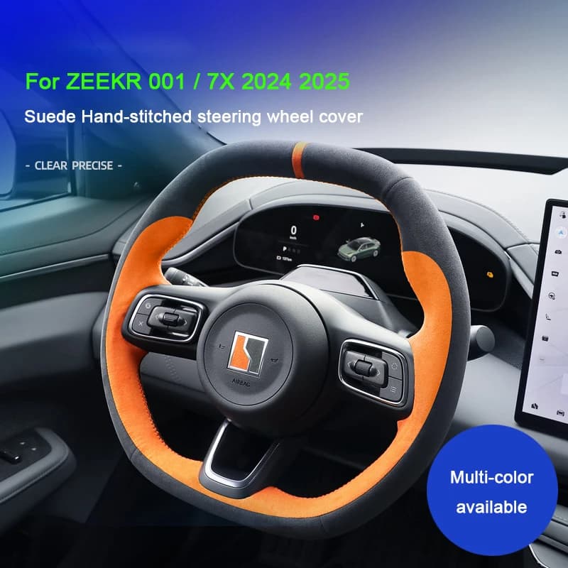 For ZEEKR 001 Zeekr 7X 2024 2025 Super Suede Super Suede Cover for Sporty Interior Accessories