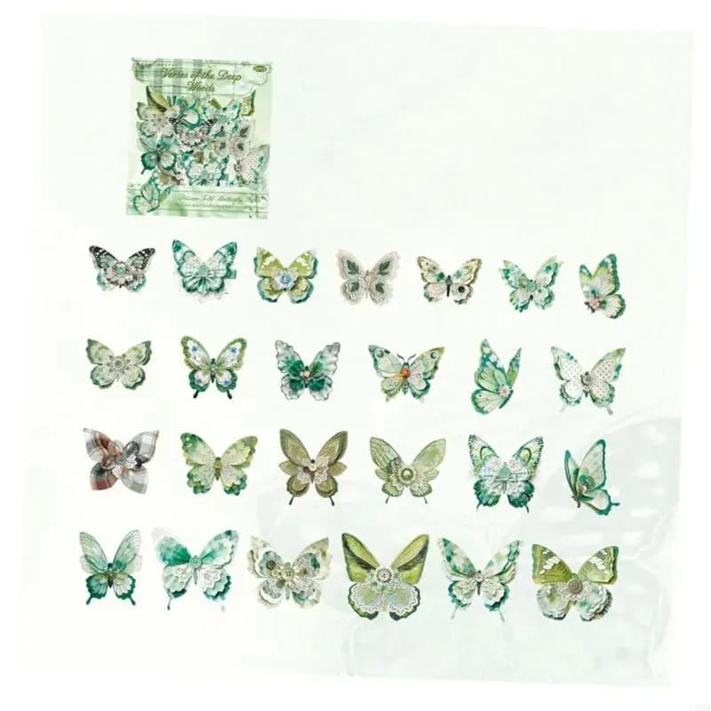 CORA Artistic Decors Sticker Scrapbooking Sticker Decorative Sticker Adhesive Sticker for Luggage Glass Planners Notebook