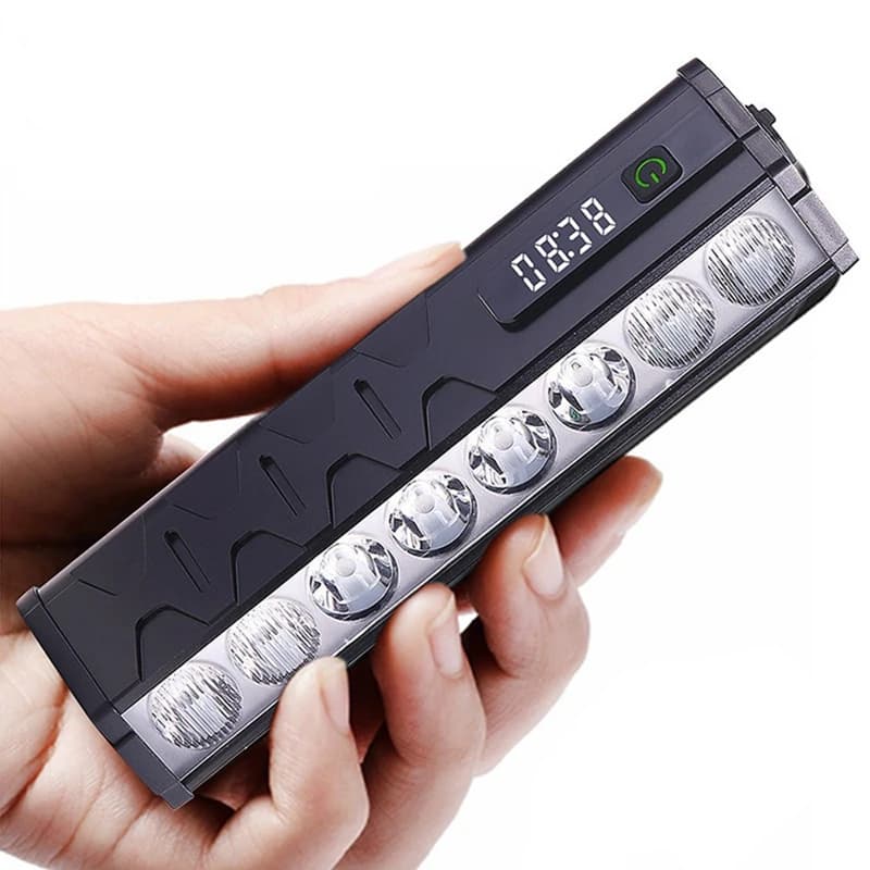 B48B-Luce per bicicletta ultraluminosa 15000 Lumen Luce anteriore per bici Torcia impermeabile ricaricabile Accessori per lampade per ciclismo su strada