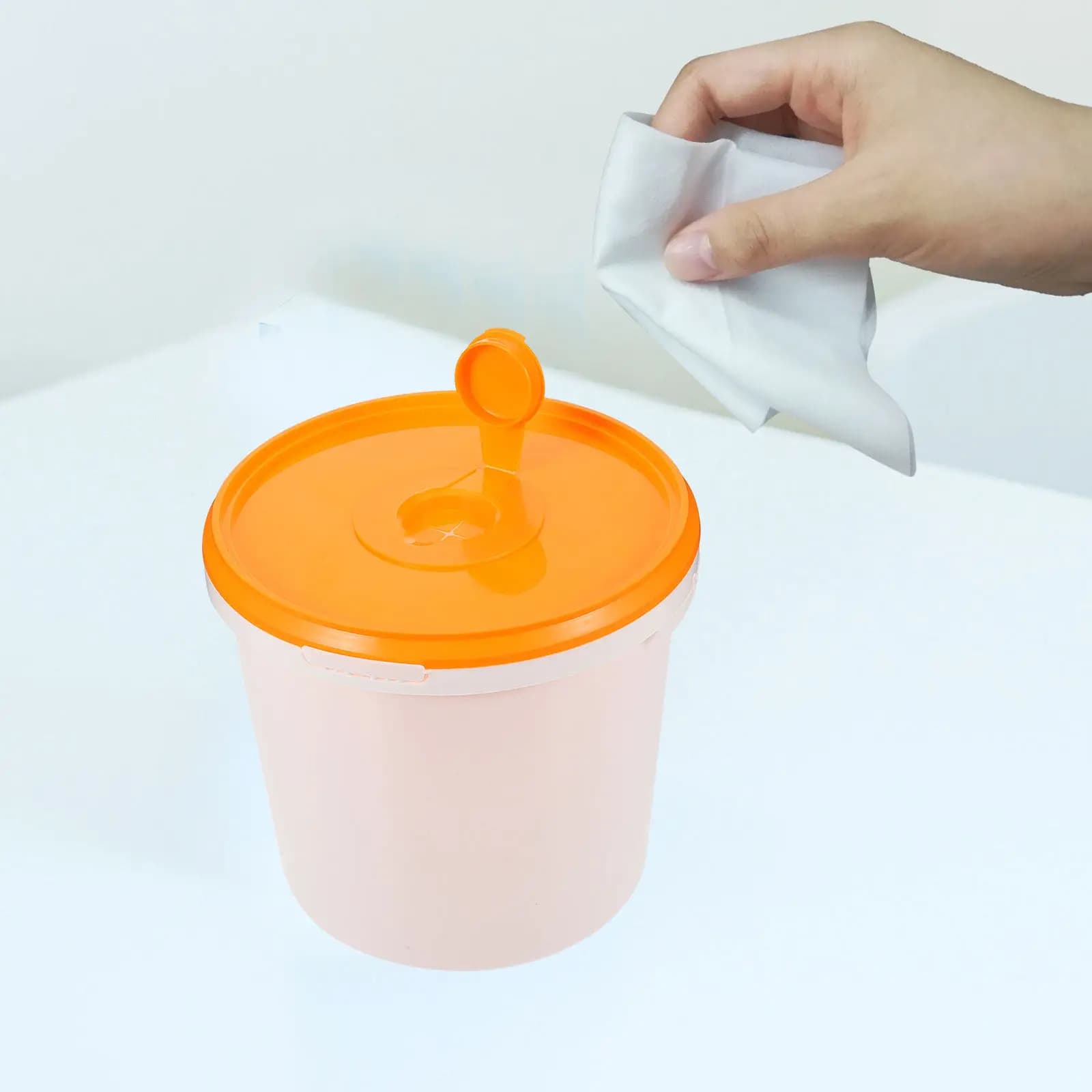 Dispenser Portatile per Salviette, Contenitore Ricaricabile per Salviette Umidificate per Casa, Ufficio, Auto, Bagno e Viaggi