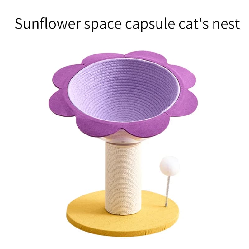 Sisal Cat Scratches Letto Nido Quattro stagioni Capsula spaziale Stabile Resistente all'usura Eco-friendly Giocattoli per gatti Prodotti per animali Accessori
