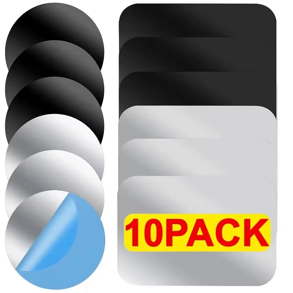 1-10PCS Universal Metal Plate Sticker Disk Iron Sheet for Magnet Car Phone Holder Stands Replacement Adhesive Sticker Disk