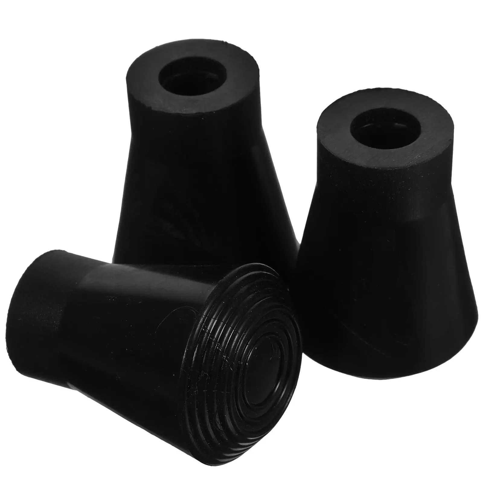 3 Pcs Drum Pad Leg Tip Accessory Part Feet Protectors Black Bass Anti-slip Bar Stool Silicone Cover Skid
