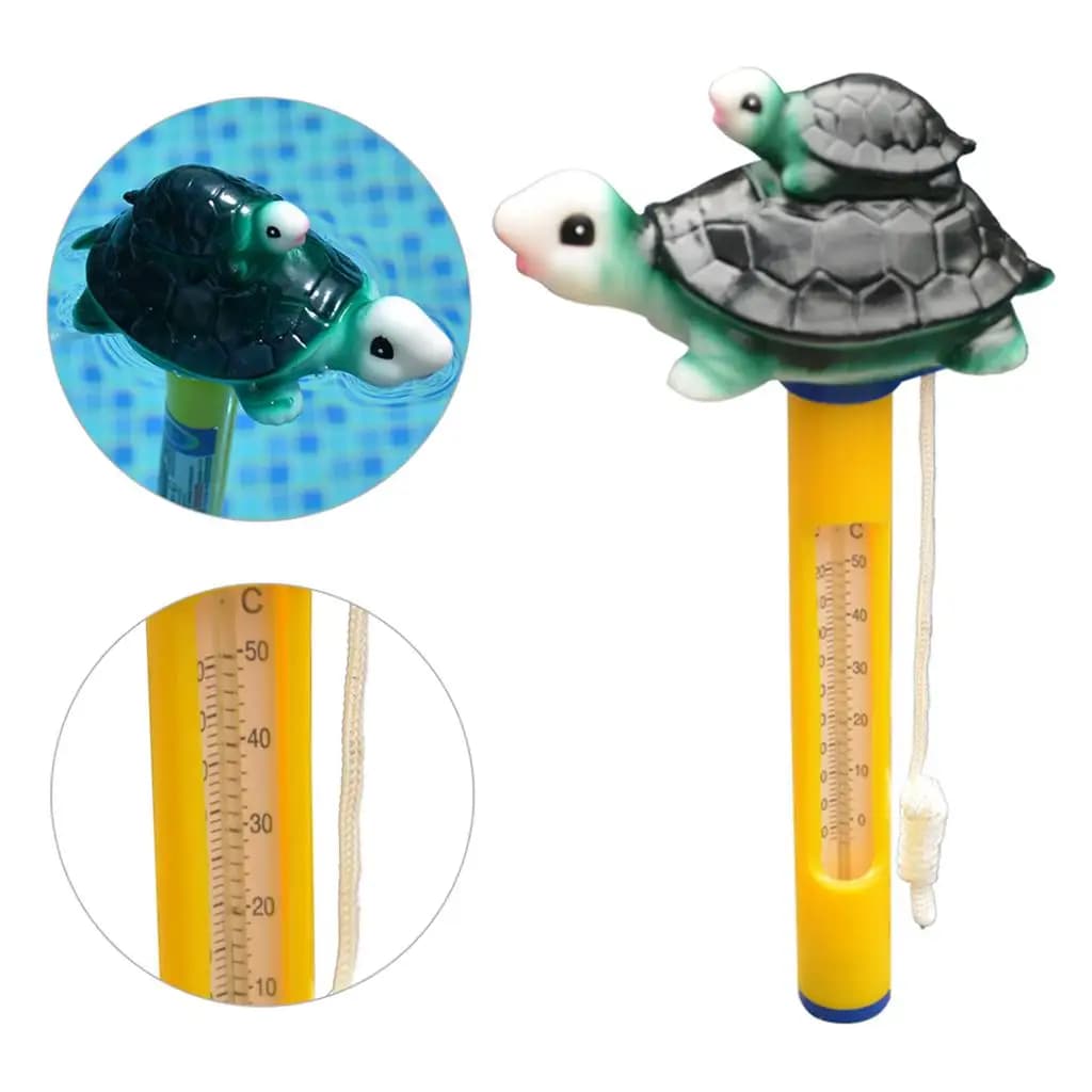Termometro Galleggiante per Piscina, Misuratore di Temperatura dell'Acqua in Plastica, Impermeabile, per Piscine e Spa