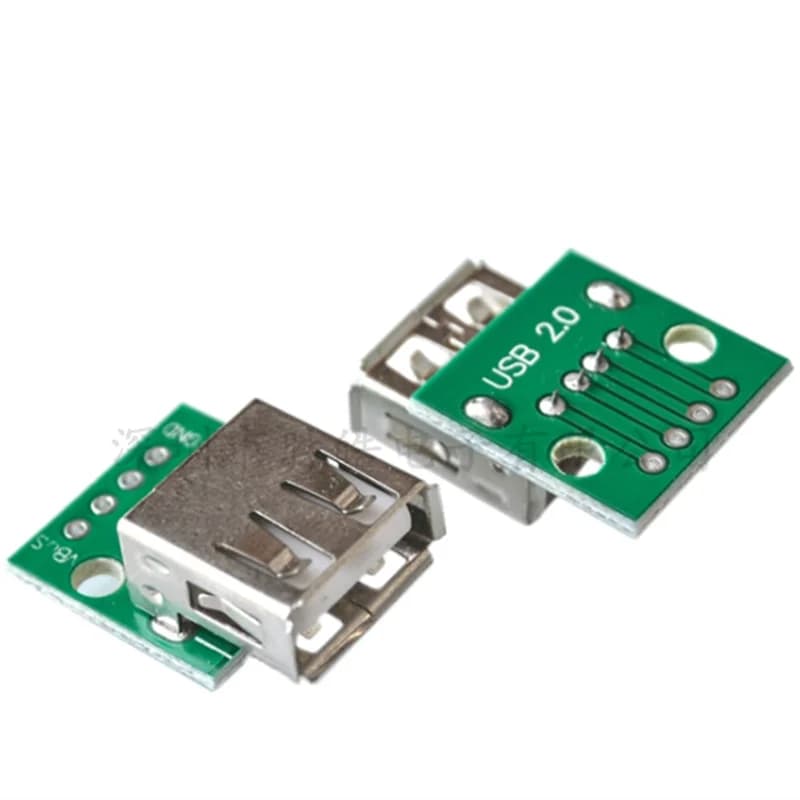 10 pcs Make USB 2.0 Female to 4P DIP Switch 2.54 MILLIMETRI PCB Board Converter Adapter for Arduino Connector