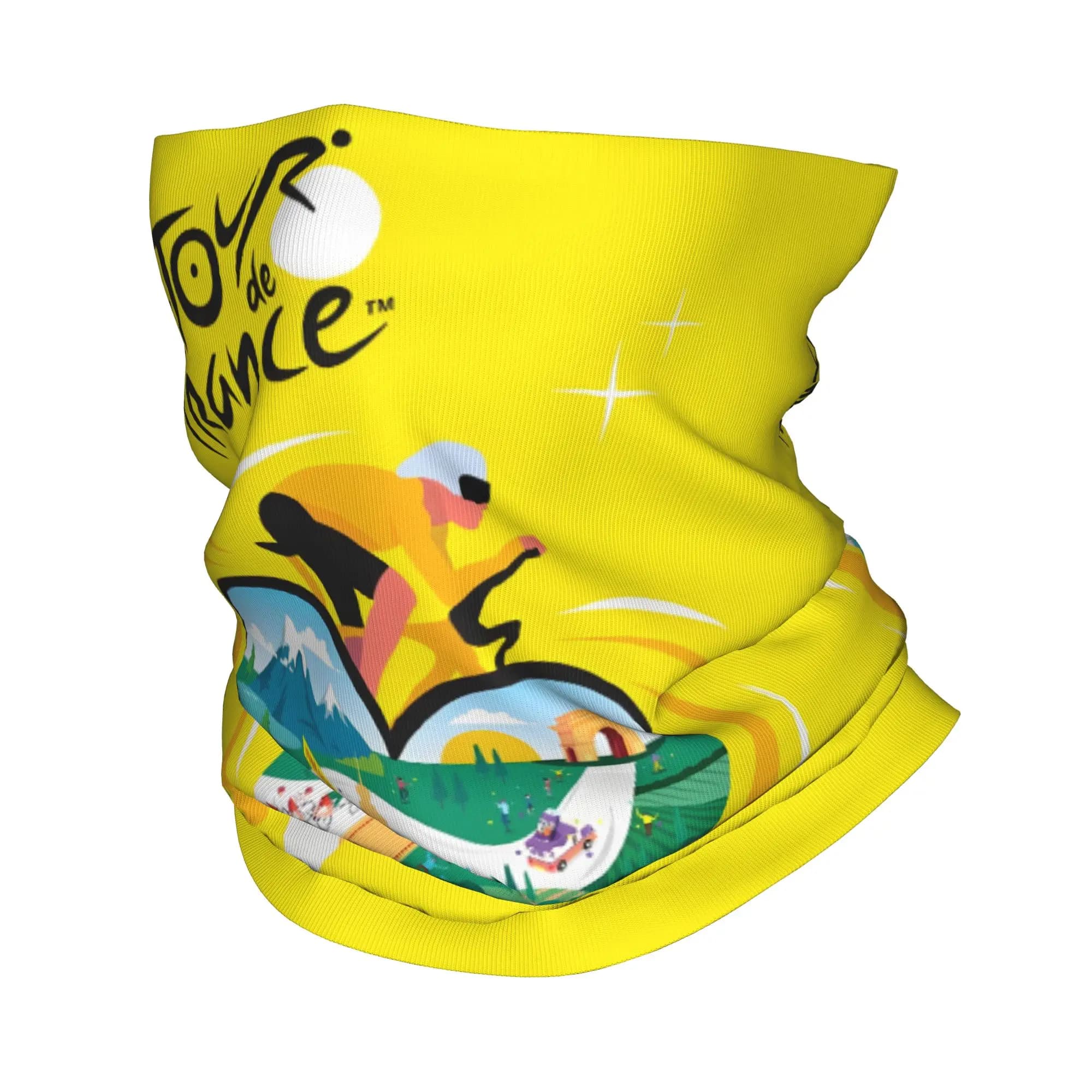 Personalizzato Francia TDF Tour Ghetta per il collo Uomo Donna Protezione UV Inverno La Grande Boucle Bicicletta Gara Bandana Sciarpa per il ciclismo