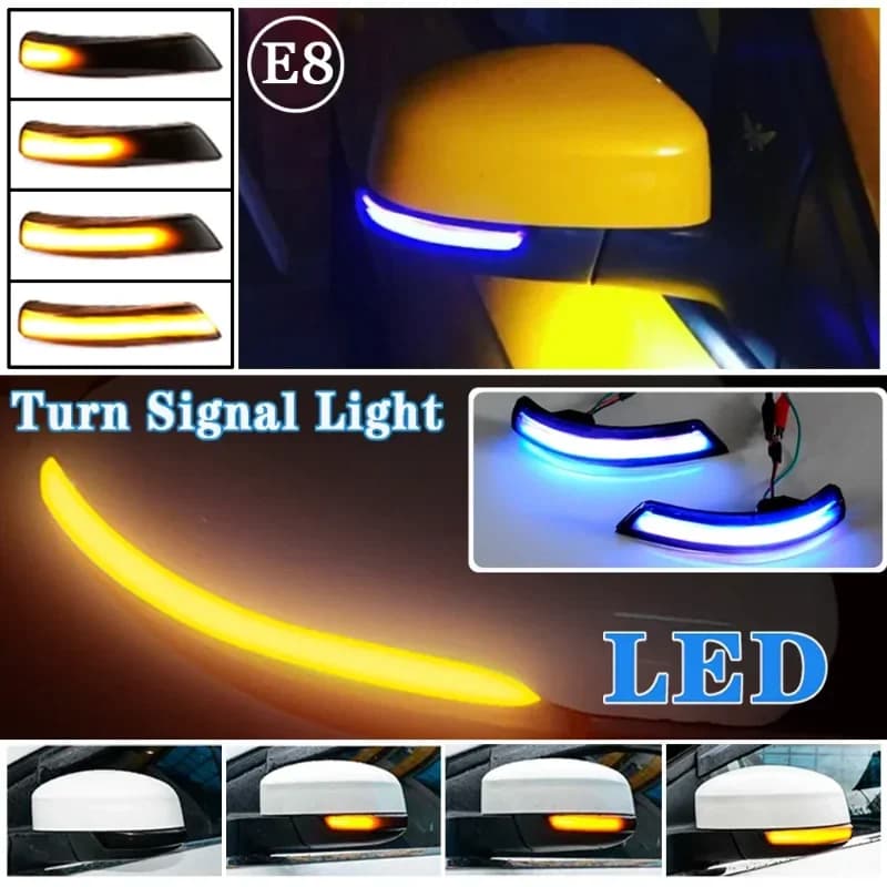 1Pair For Ford Focus Mk2 Mk3 Mondeo Mk4 LED Dynamic Turn Signal Light Side Mirror Blinker Arrow Sequential Flasher Repeater