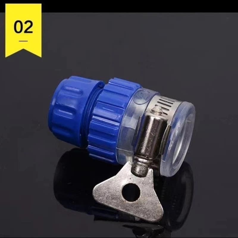 Connettore rapido universale per rubinetto, adattatore per tubo flessibile, per lavaggio auto, irrigazione giardino, in plastica.