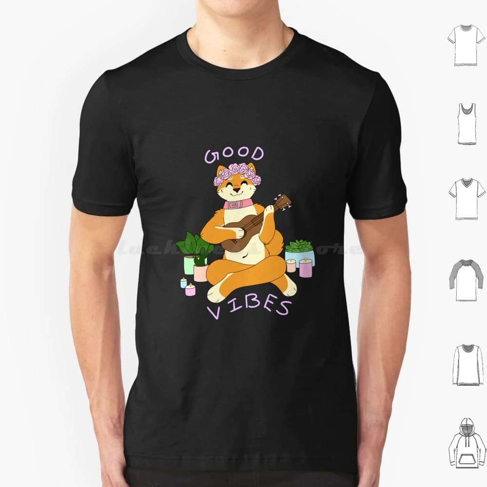 Shibe T Shirt Uomo Donna Bambini 6xl Shibe Shiba Inu Ukulele Piante Estetica Tumblr