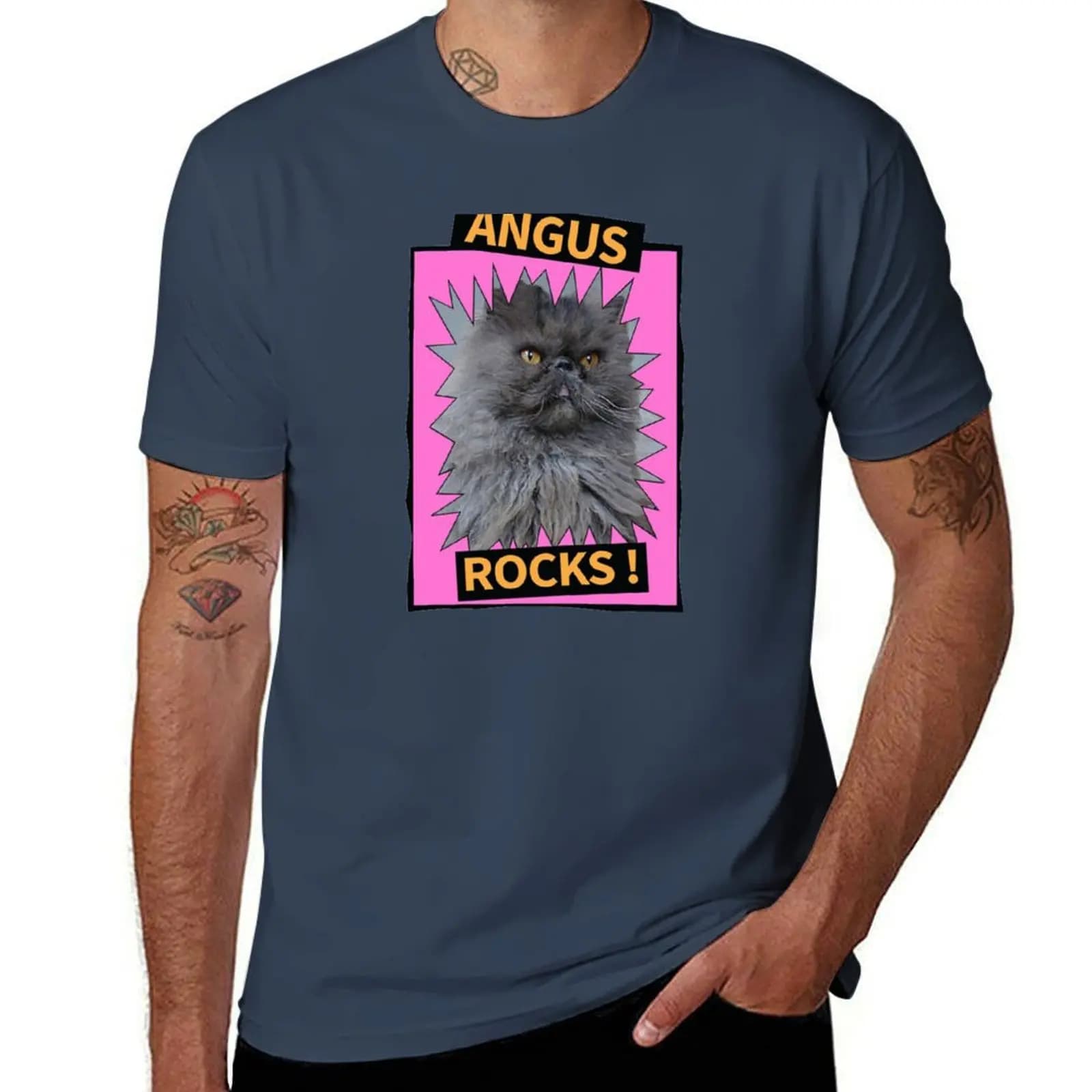 T-shirt Angus Rocks T-shirt sportiva traspirante da uomo