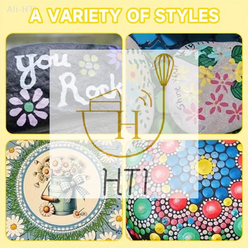 DIY Graffiti Flowers Butterflies Moon Pattern Flower Floral Dotting Tools Set Dot Painting Pen Embossing Tool Art Stamp Pen
