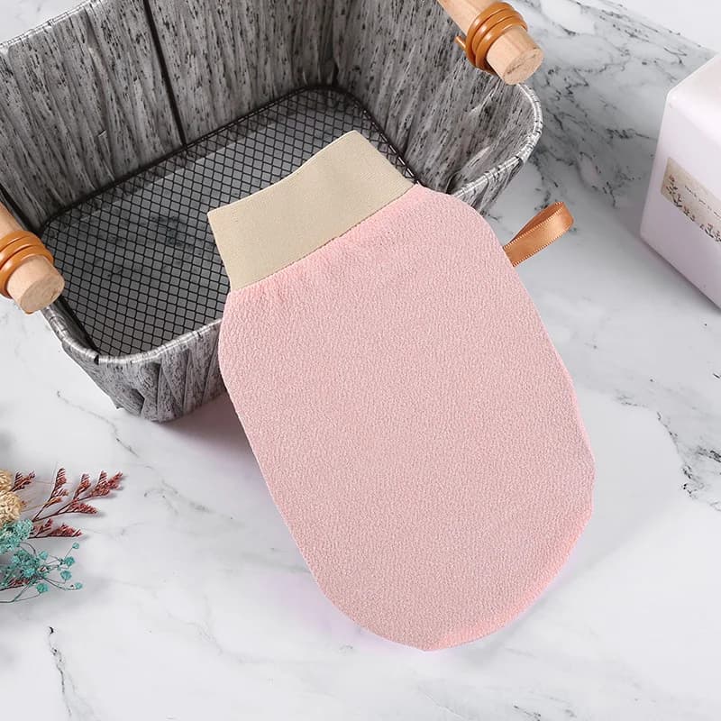 Guanto esfoliante per corpo e viso - Scrub per bagno e doccia per una pulizia profonda, rimozione del bronzatura e massaggio