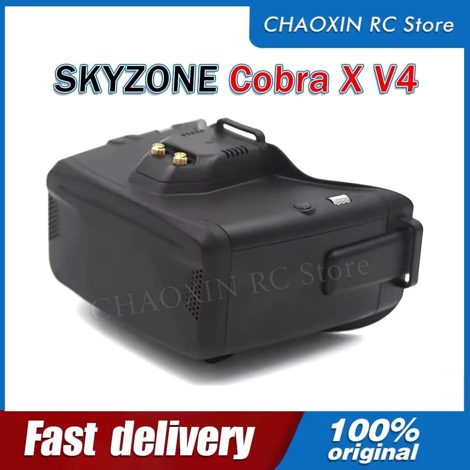 SKYZONE Cobra X V4 Glasses FPV 5.8Ghz 48CH Receiver FPV 1280x720 LCD with DVR for RC Air FPV Racing Drone