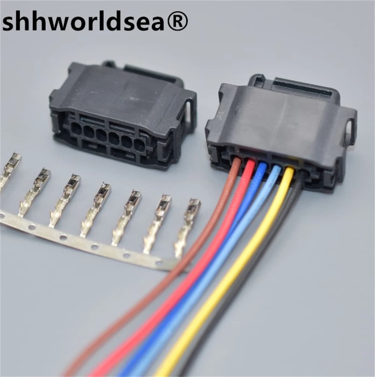 Worldgolden 1pcs 6 Pin female auto connector 872-665-001 radar sensor Reversing radar electric eye blind spot module plug
