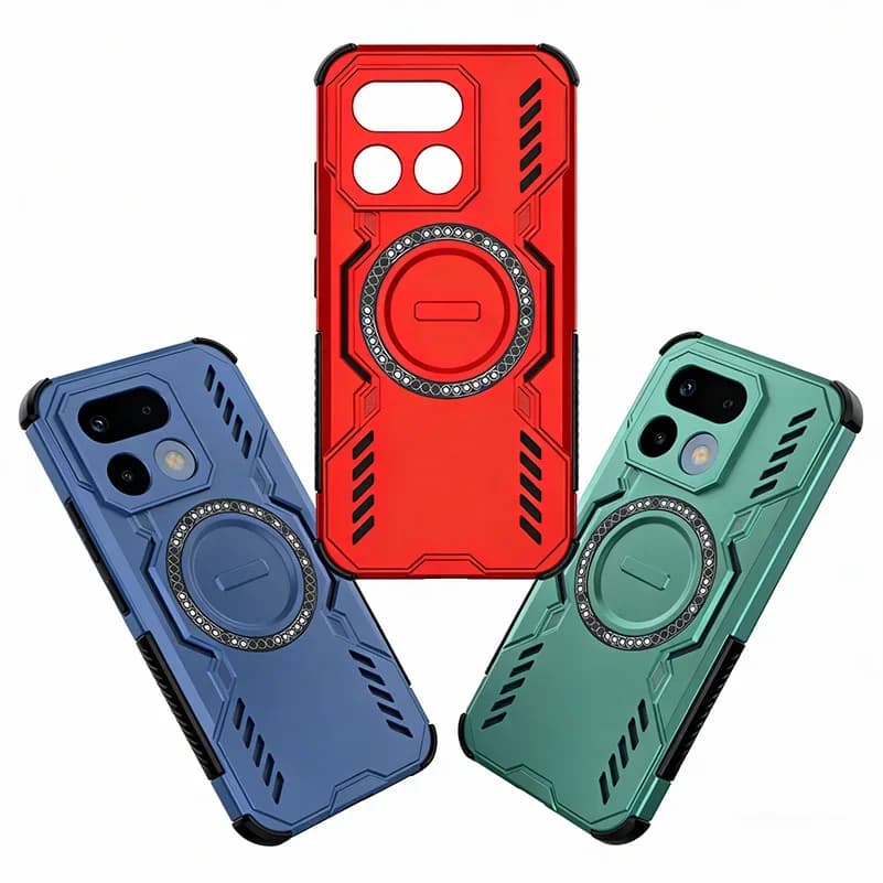 Custodia Rinfrescante, Traspirante, Dissipazione del Calore, con Anello Magnetico Potente per Realme 16 Pro+, 16 Pro, 15, 15T, 15X, 14, P4 Power, P4X, P3