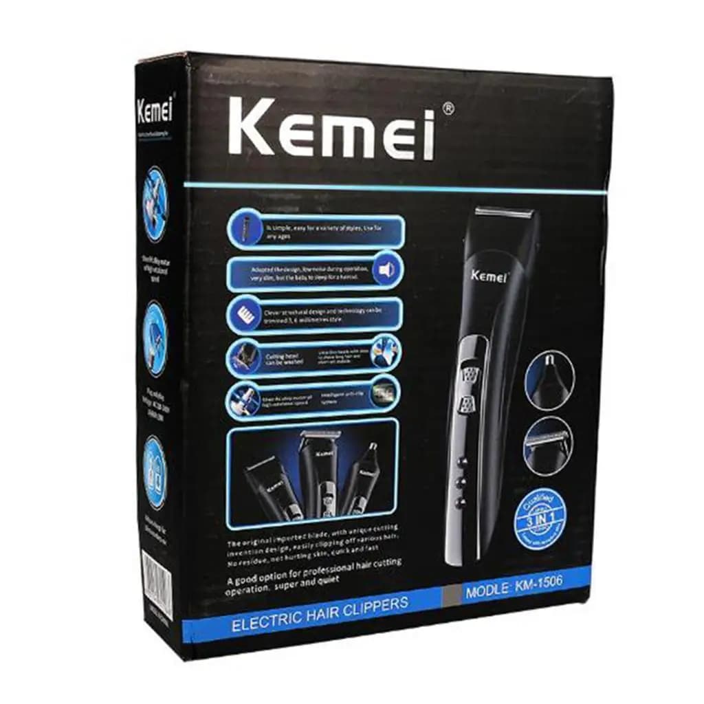 Tagliacapelli Elettrico 3 in 1, Trimmer per Peli del Naso, Rasoio per Barba, Macchina per Taglio Capelli