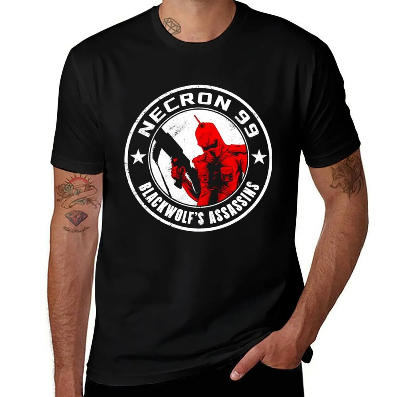 T-shirt Necron 99 T-shirt minimalista con scollo rotondo