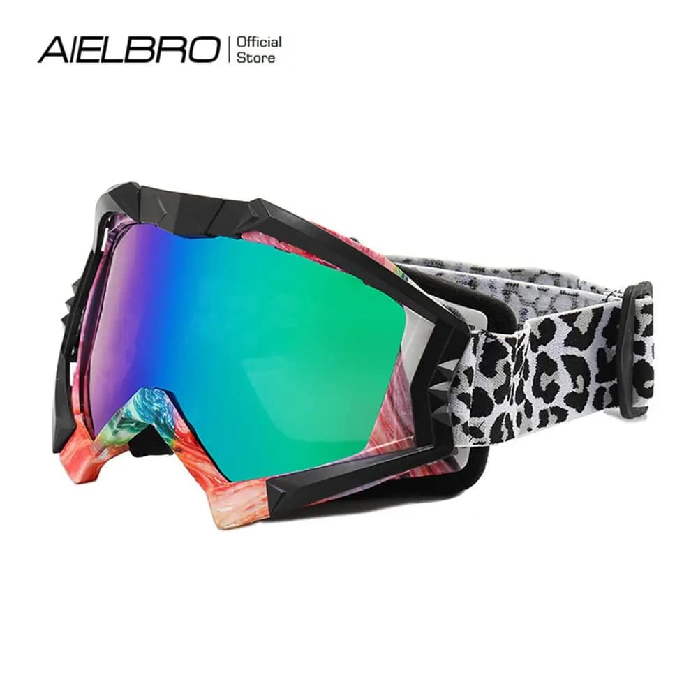 AIELBRO Occhiali da sole da sci Occhiali da motocross sportivi Occhiali da moto antivento Occhiali da bici Occhiali da sci