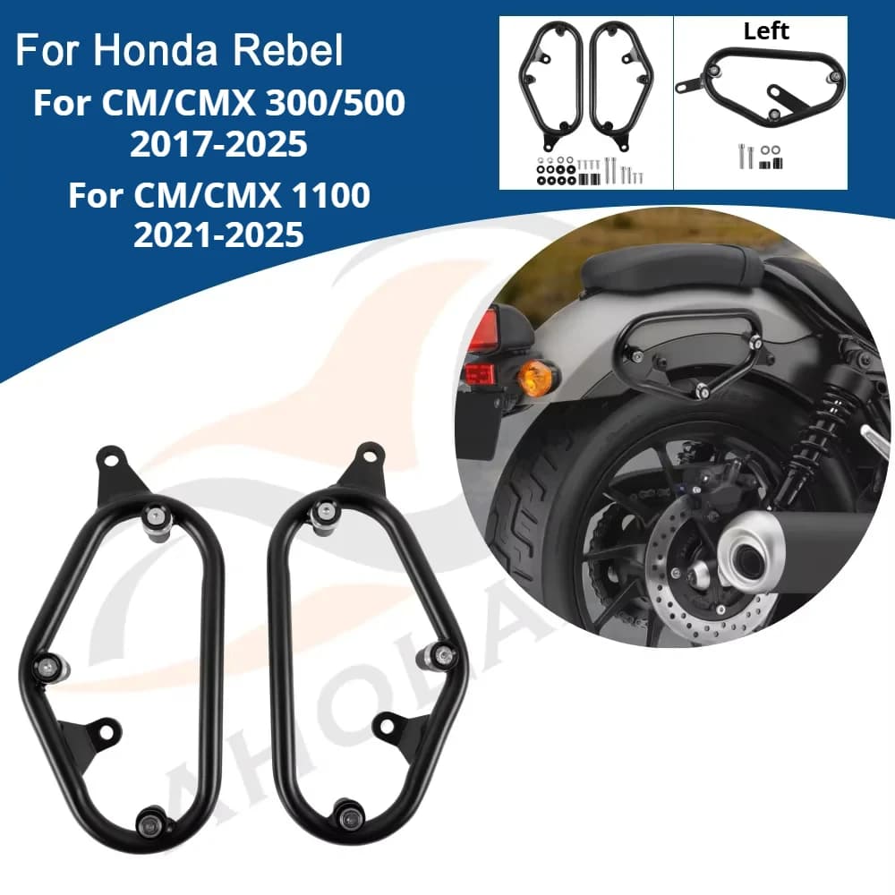 Per Honda Rebel CM CMX 300 500 1100 Lato Bisaccia Staffa di Supporto Del Motociclo Supporto Portapacchi Bar 2025 2024 2023 2022