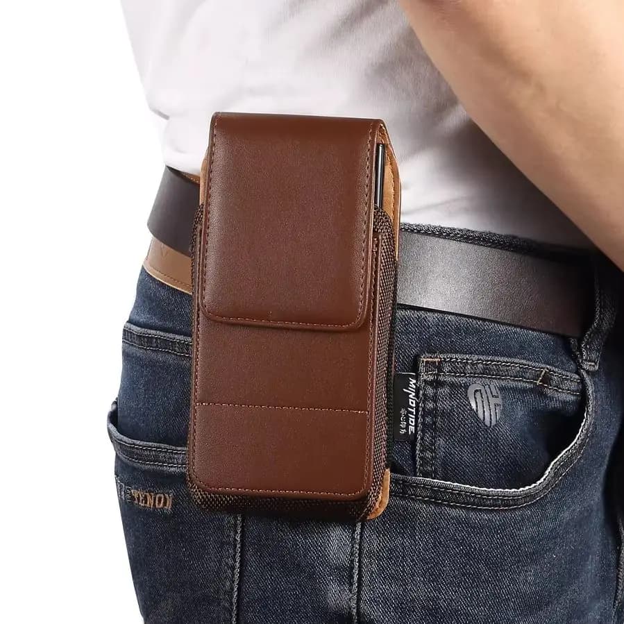 Custodia universale in pelle con clip da cintura per telefono da uomo per Samsung Galaxy A17 A16 A36 A56 A15 A35 A55 M54 M55 M56 5G Custodia per fondina