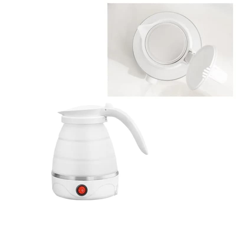 [NUOVO!N92R】 Bollitore elettrico da viaggio portatile e pieghevole per il campeggio, facile da riporre con cavo di alimentazione separabile con presa EU da 220 V