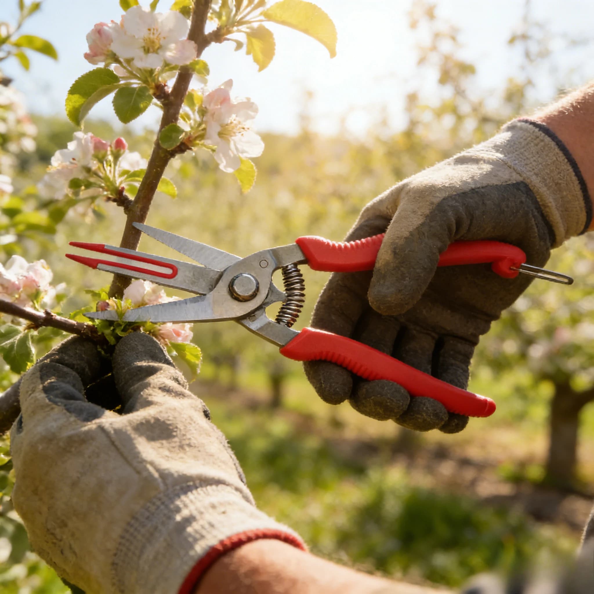 Garden Scissors to Double Blade for Fruit Harvestment, Pear Pot, Kiwi, Fruit Trees and Flowers, Garden Tools