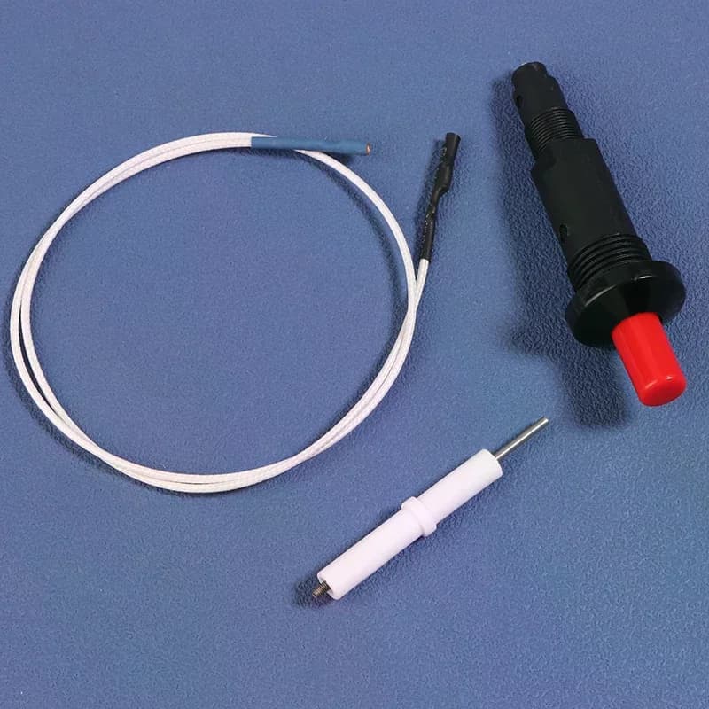 Set Pulsant Piezoelectric Lighter with Cable, Scintilla ignition kit for Oven, Barbecue, Camping, Hiking, Kitchenware and Tableware