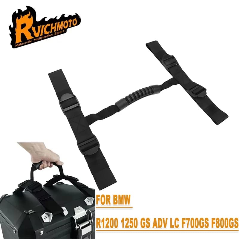 Motorcycle Handle Rope Panniers Aluminum Side Box Top Case Adjustable Strap For BMW R1200GS R1250GS Adventure LC F700GS F800GS