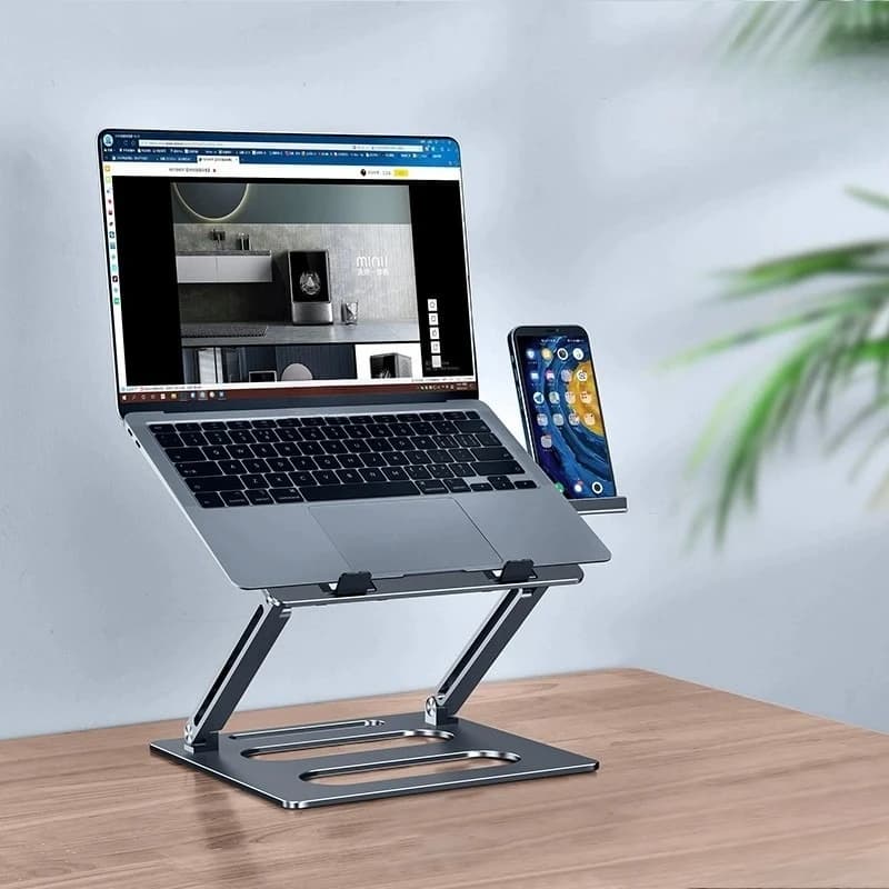 Supporto per supporto per laptop sospeso sollevamento regolabile in piedi portatile aumento di altezza in lega di alluminio