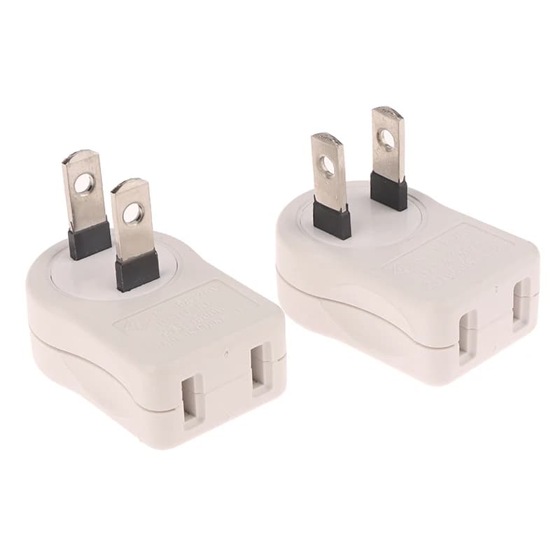 1 pz plastica US 2PIN presa di corrente girevole adattatore da viaggio pieghevole adattatori convertitore di potenza presa elettrica