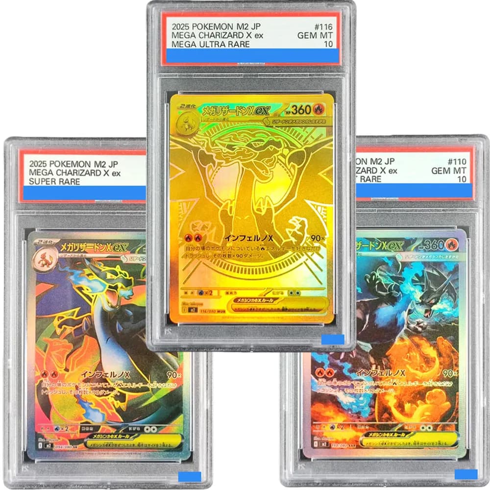 Fai da te PTCG M2 Inferno X Mega Charizard X ex Oricorio Dawn Autentication GEM MT 10 Collezione di carte