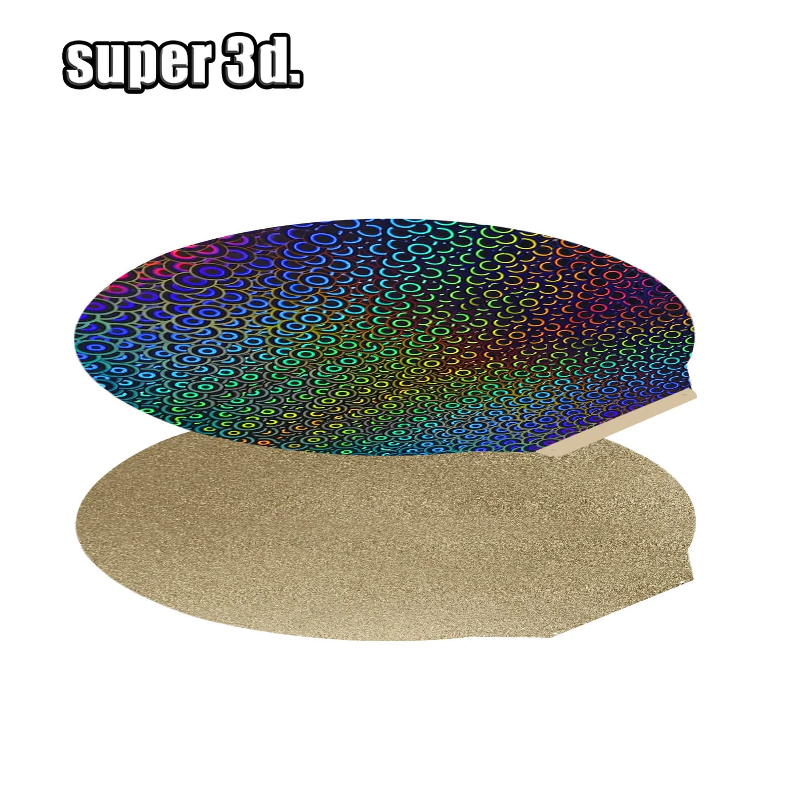 PEO Round 270mm Build Plate For Flsun super racer PEI Sheet Spring steel Heated Bed Smooth Textured QQ/QQ-S-Pro 3D printer Plate