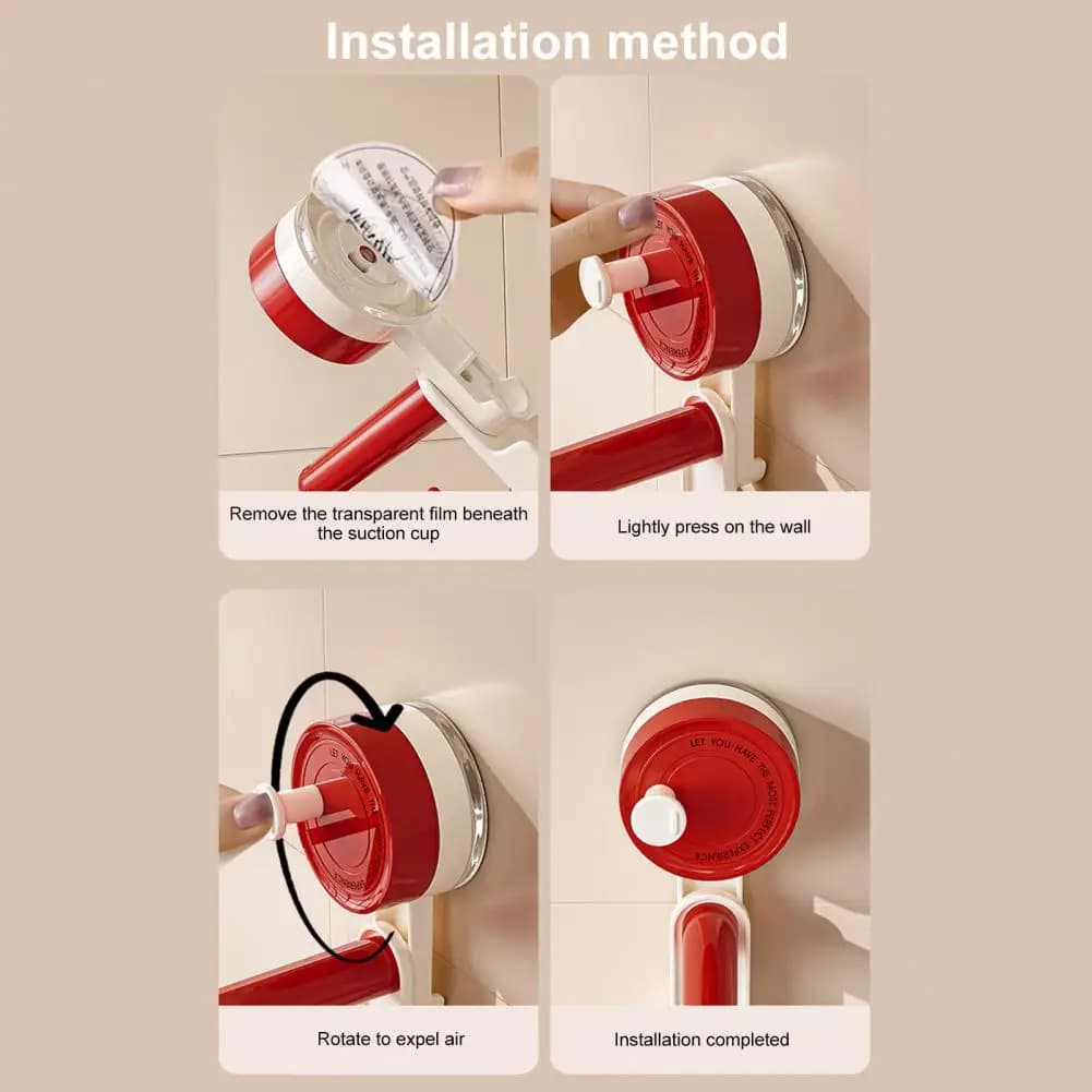 Gancio da parete senza danni Gancio a ventosa a 6 artigli con gancio da parete rimovibile senza adesivo girevole a 360 gradi per cucina, bagno, casa