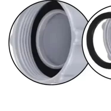 2 pcs P6H1158 Pool drain valve cover for use with swimming pools Model P01006 with seal rings Spare exhaust valve cap